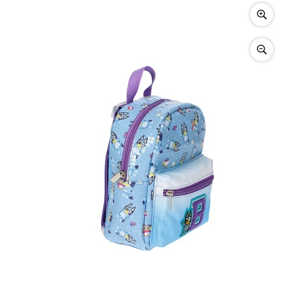 Charming Kids Backpack with Blue and Purple Design - Picture 4 of 4